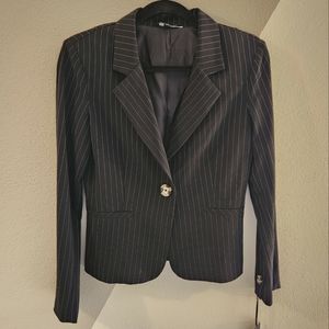 Nwt 90s Zinc pinstripe single button Blazer M
